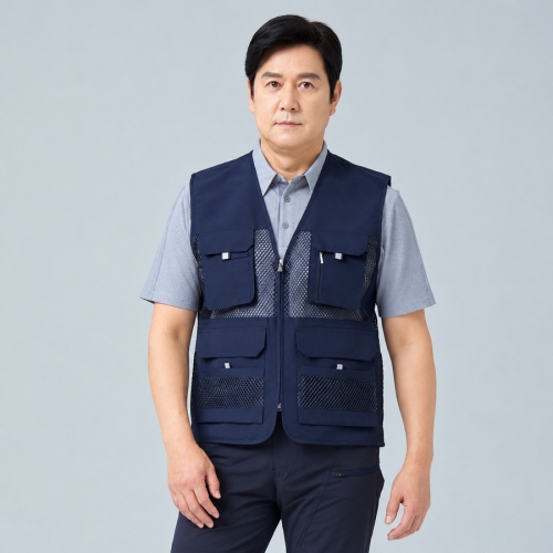 V-51 V-52 V-53 폴리 타스란 메쉬 작업조끼 여름 단체조끼