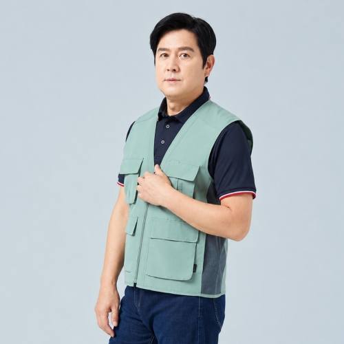 A-655 A-656 경량 메쉬 작업조끼 여름 포켓조끼 단체복