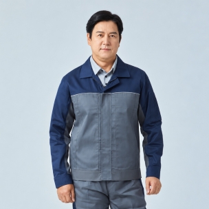 H-JX 면혼방 작업점퍼 재귀반사 산업현장 근무복 단체점퍼