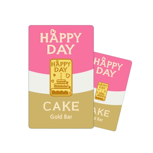 HAPPY DAY 케이크 골드바