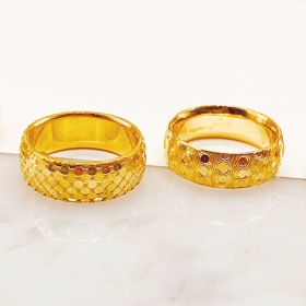 (995제품) 미러볼 순금 반지 11.25g (2종)