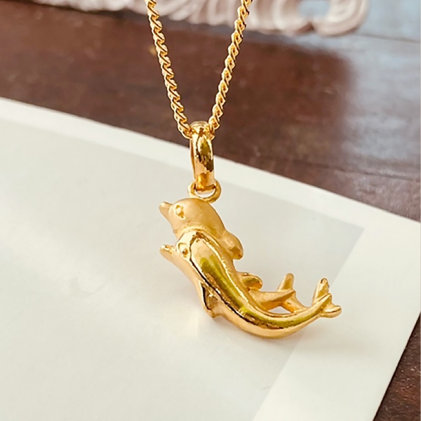 (999제품) 럭키 돌고래 순금 메달 3.75g ~ 7.5g