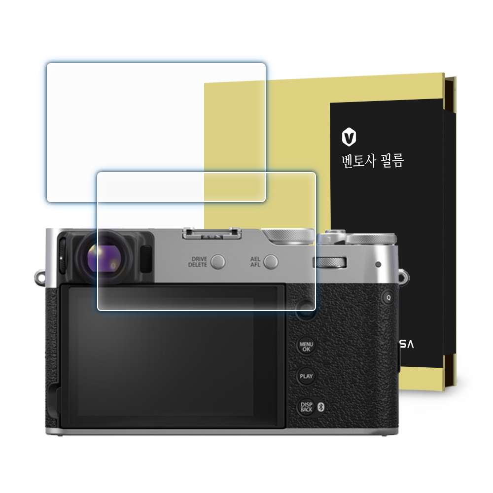 벤토사 후지 X-100VI 강화유리 액정보호필름 2장