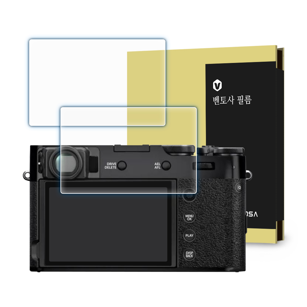 벤토사 후지 X-100V 강화유리 액정보호필름 2장