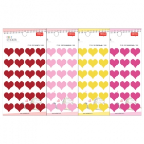 펠트_723(적색/노랑/연핑크/진핑크)