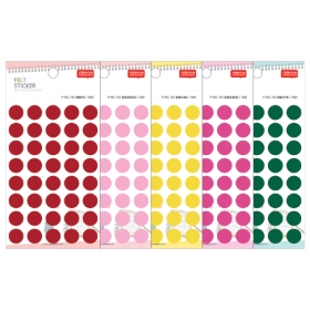 펠트_724(적색/노랑/녹색/연핑크/진핑크)