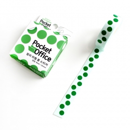 원형롤스티커_MST33 초록