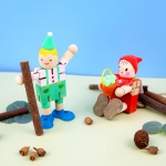 [오아트] 움직이는 나무 인형(목각인형/관절인형/장식품/KC인증)