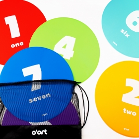 [오아트] 숫자 원마커(10개입/보관 파우치 포함/KC인증)