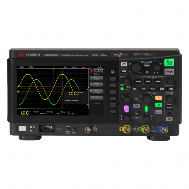 EDUX1052G | 50 Mhz | 2CH | 교육용 오실로스코프 | 키사이트 1000 X-시리즈 | Keysight