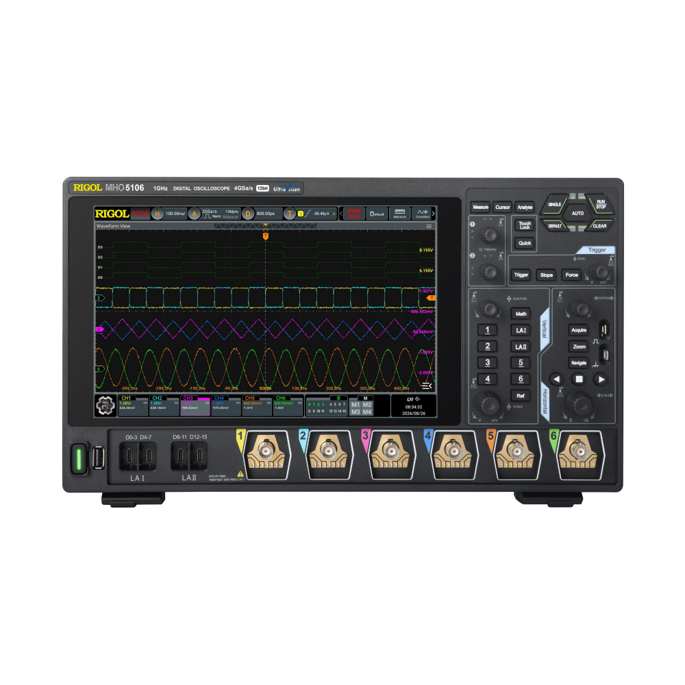 MHO5106 | 리골 DHO/MHO5000 시리즈 | 오실로스코프 | Rigol | 1Ghz | 6+16CH