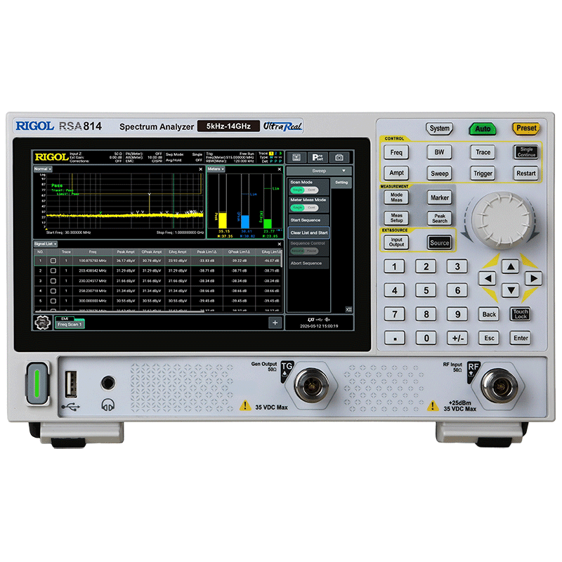 RSA808 RIGOL SPECTRUM ANALYZER | 리골 휴대용 스펙트럼분석기 | 5 kHz ~ 8.5 GHz | TG , PREAMP 기본장착