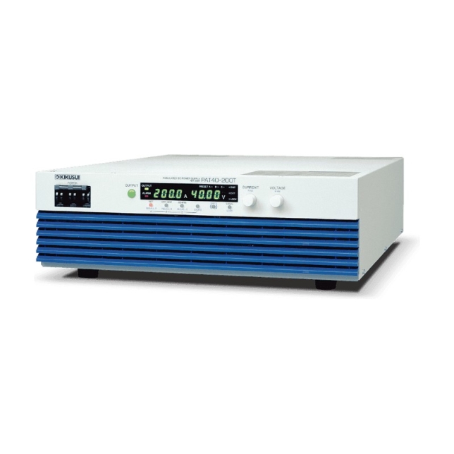 PAT250-64TM KIKUSUI 고효율 대용량 스위칭 전원 | 기쿠수이 대용량 DC 파워서플라이 | 250V 64A 16kW