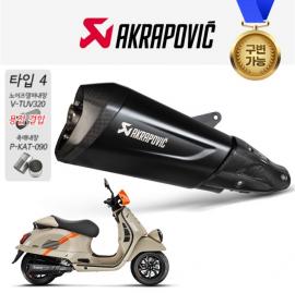 아크라포빅 GTS300 GTV 21- 슬립온 블랙 머플러