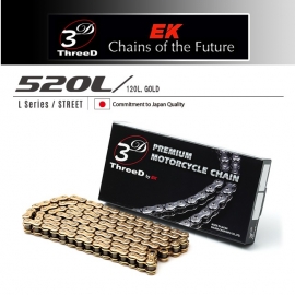 EK체인 520 NX-Ring 3D LUXE 체인 750cc급 520L-120L-골드