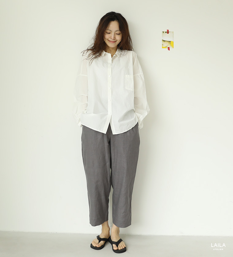 블렌드 린넨 팬츠 II