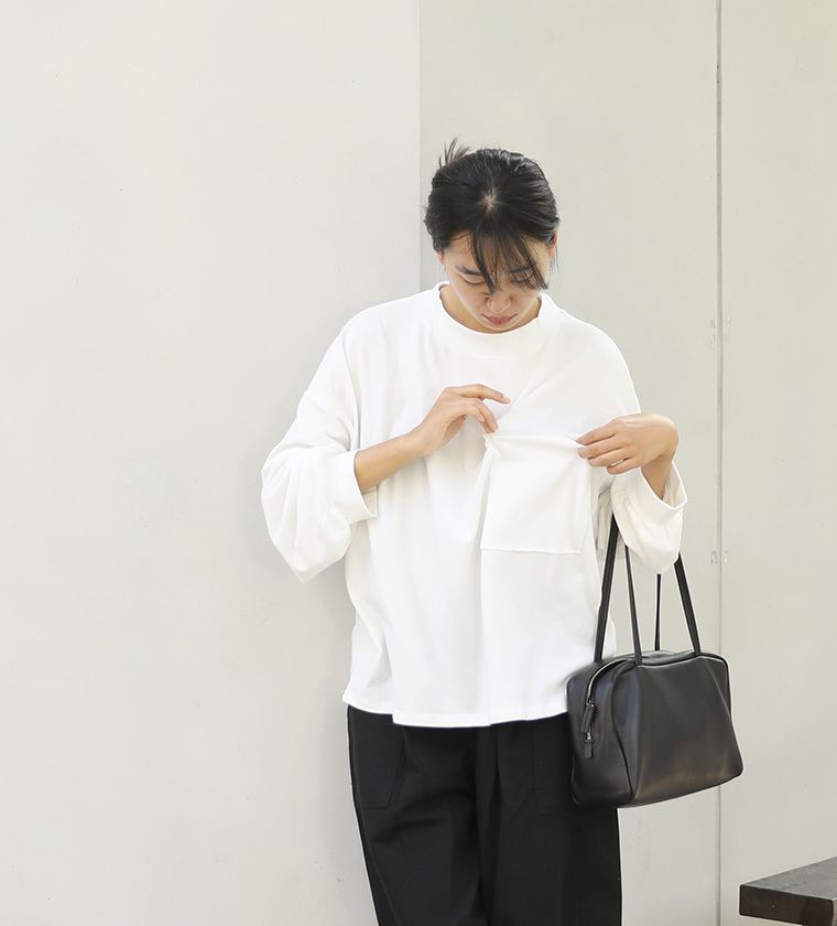 리버젠릴스 코튼 티셔츠화이트