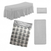 [순면] 체크 4종세트(그레이)