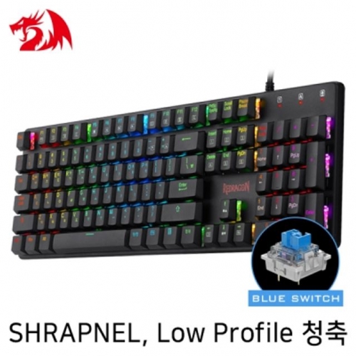 Low Profile RGB 게이밍 키보드 (청축)