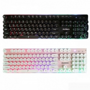 AVEC-K301 레트로 LED 멤브레인 키보드 (블랙)
