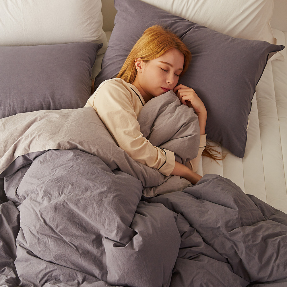 헝가리구스 멜레그 60수양면 차렵 이불세트 (거위솜털90%)