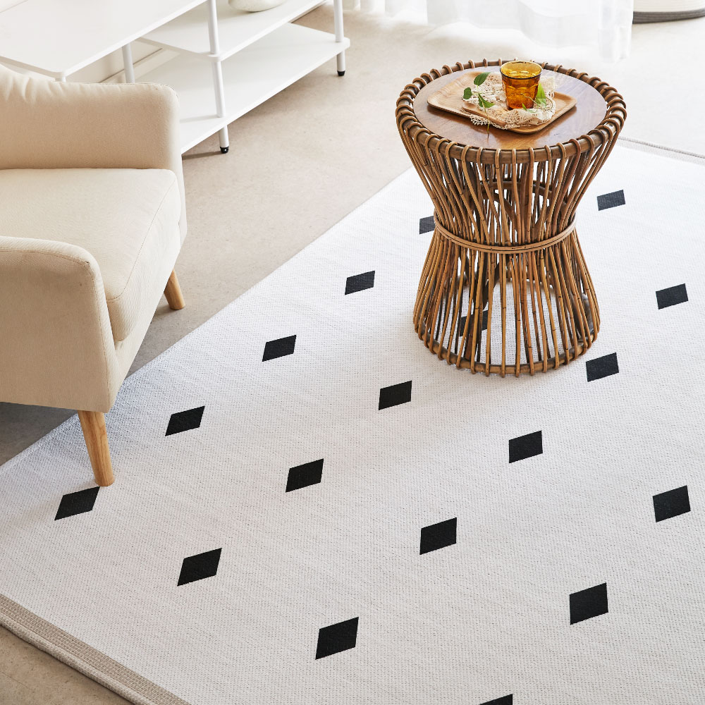 다이아 슬러브 단모 러그