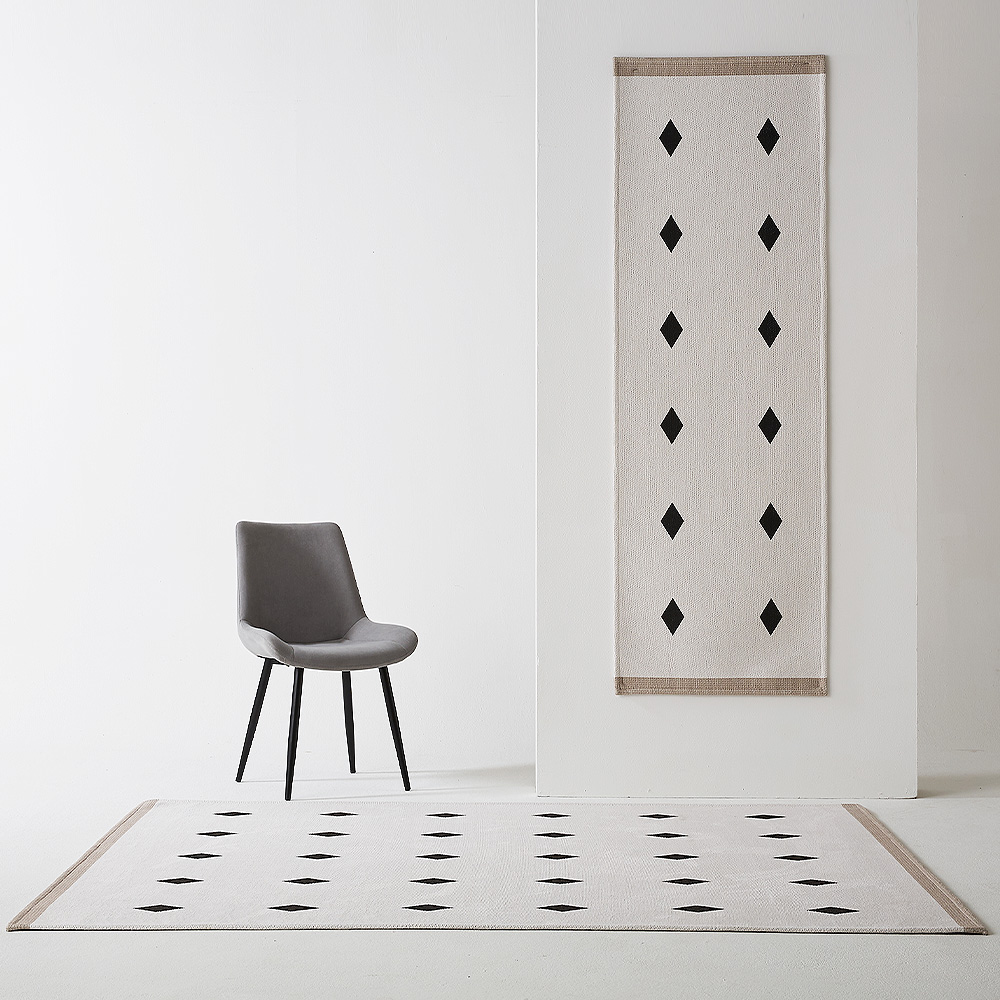 다이아 슬러브 단모 러그