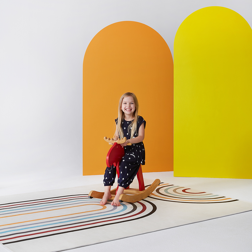 [랜디케어] 컬러포인트 셔닐 발수 러그