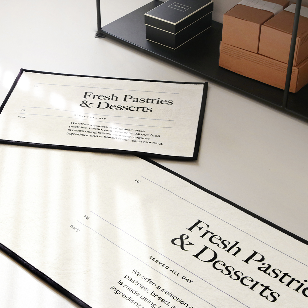 [DTP] 코튼라이크 미니멀타이포 발매트