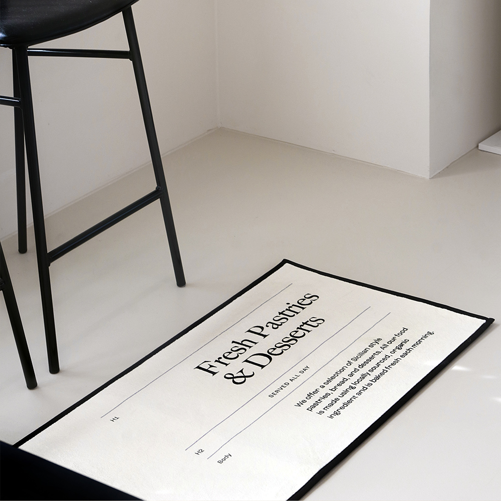 [DTP] 코튼라이크 미니멀타이포 발매트