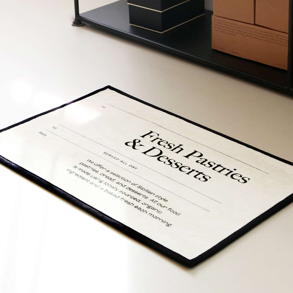 [DTP] 코튼라이크 미니멀타이포 발매트