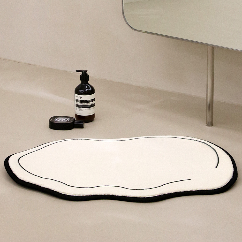 [메모리폼] 폭신한 웨이비라인 매트 45x65