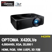 OPTOMA EOP-X420<BR>4,000ANSI, XGA(1024*768)<BR>25,000:1, HDMI, RGB, 10W 스피커, 3D