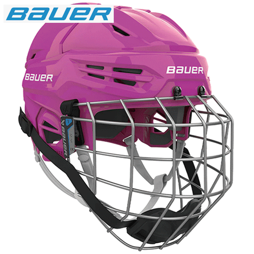 BAUER RE-AKT 55 HELMET COMBO PINK