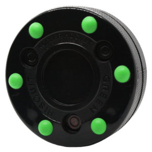 Green Biscuit Roller Puck Black