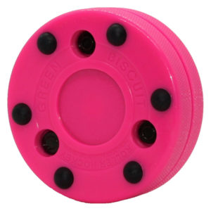 Green Biscuit Roller Puck Pink
