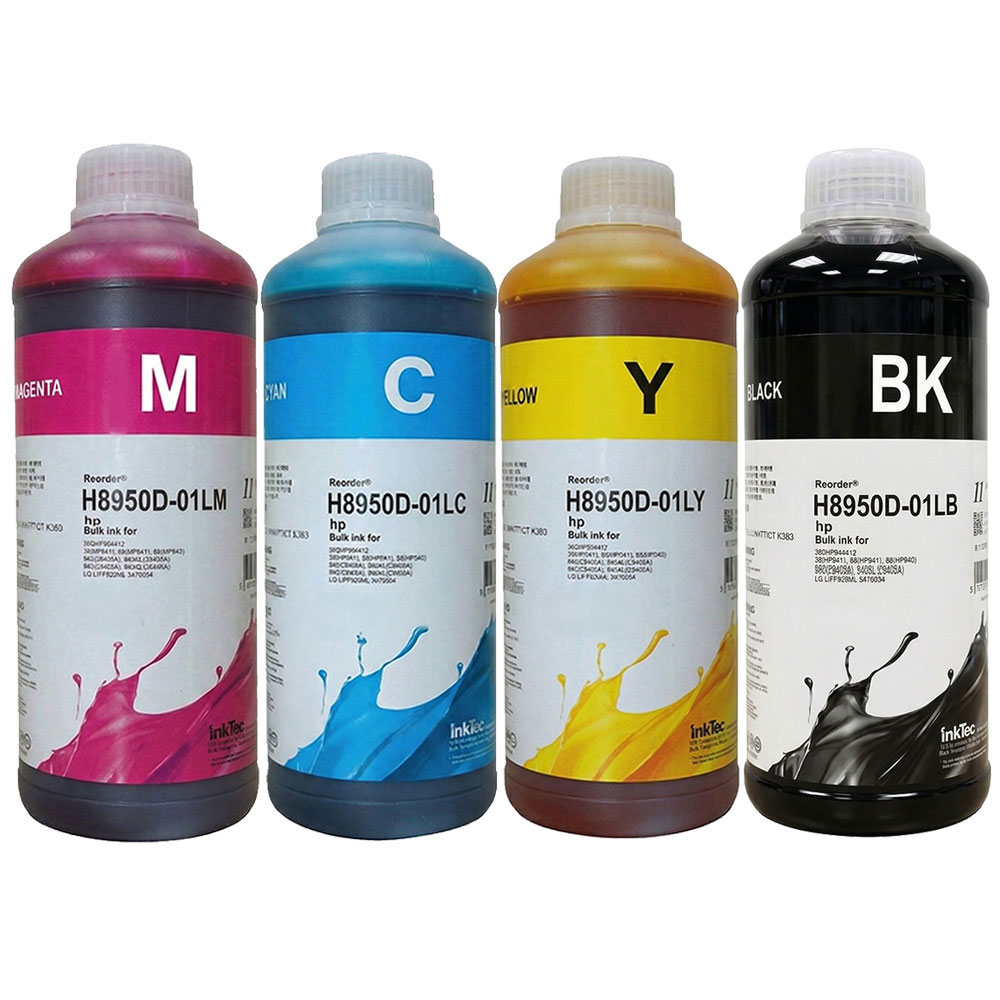 잉크테크 H8950 염료 HP9120b HP9730 HP9010 HP8710 HP8610 HP7740 잉크 1리터 충전잉크