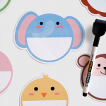 칠판 꾸미기 동물 네임텍 10종 세트