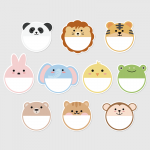 칠판 꾸미기 동물 네임텍 10종 세트