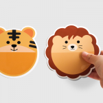 칠판 꾸미기 풀컬러 동물 네임텍 10종 세트