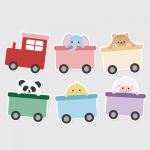 칠판 꾸미기 풀컬러 동물 네임텍 21종 세트