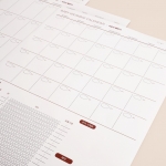 만년형 캘린더 이유식 냉장고보드(점착 철지)+세필펜 2종 증정