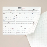 2026년 대형 캘린더 화이트보드(고무자석타입/시트지타입)+세필펜 2종 증정