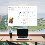 유리에 붙이는 자석 스케줄보드(점착 철지)+세필펜 2종 증정