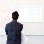 유리에 붙이는 자석 스케줄보드(점착 철지)+세필펜 2종 증정