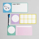 타임테이블 메모보드 붙이는 화이트보드+세필펜 2종 증정