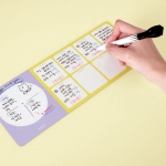 타임테이블 메모보드 붙이는 화이트보드+세필펜 2종 증정