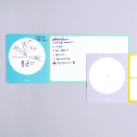 타임테이블 메모보드 붙이는 화이트보드+세필펜 2종 증정