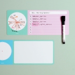 타임테이블 메모보드 붙이는 화이트보드+세필펜 2종 증정