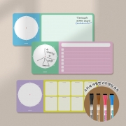 타임테이블 메모보드 붙이는 화이트보드+세필펜 2종 증정